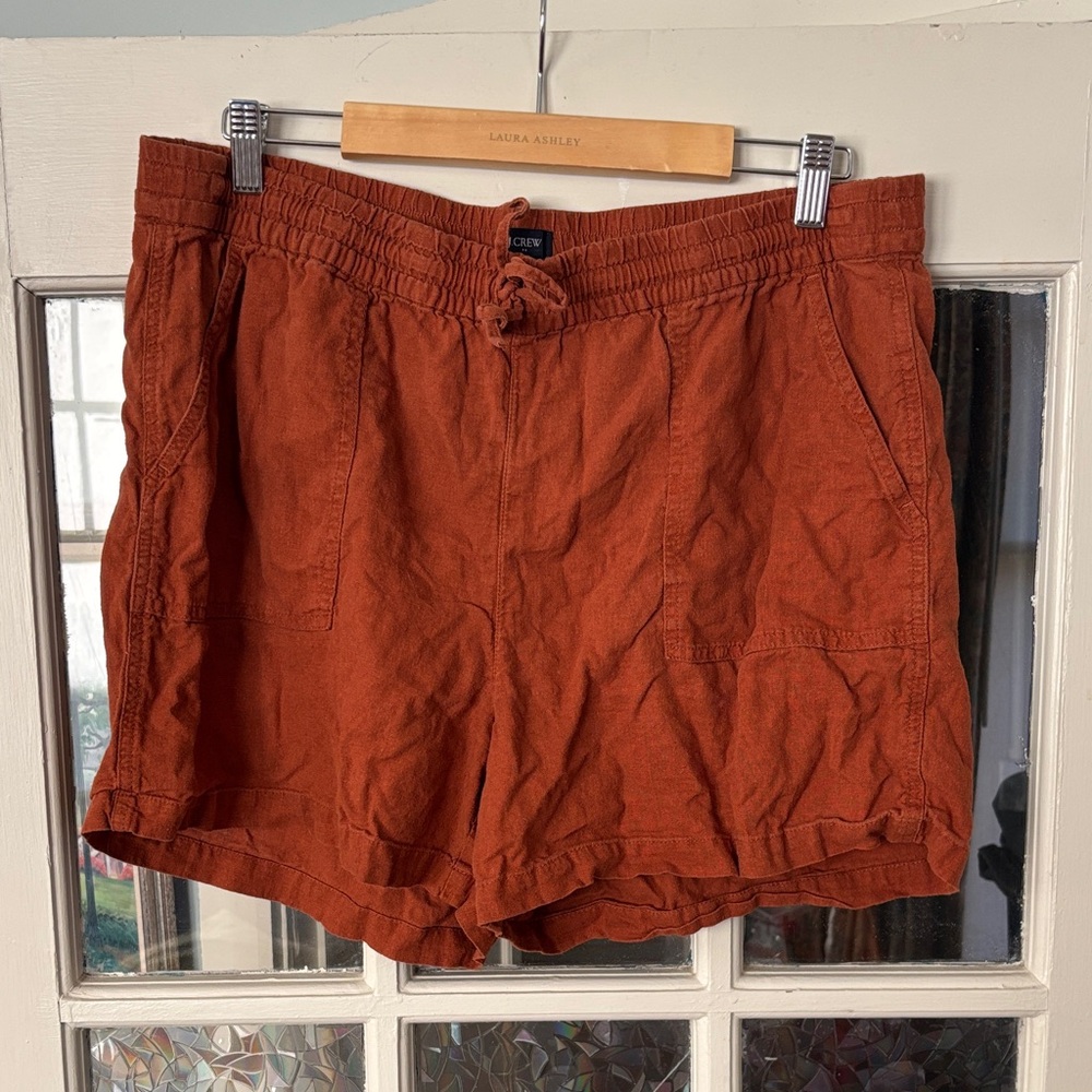 J.Crew Linen Blend pull on short